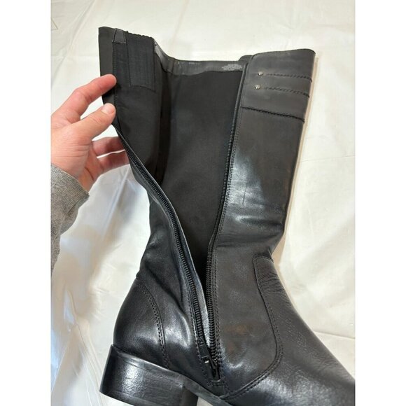Marc Fisher Agnes Black Leather Boots Size 8.5 M - Picture 12 of 13